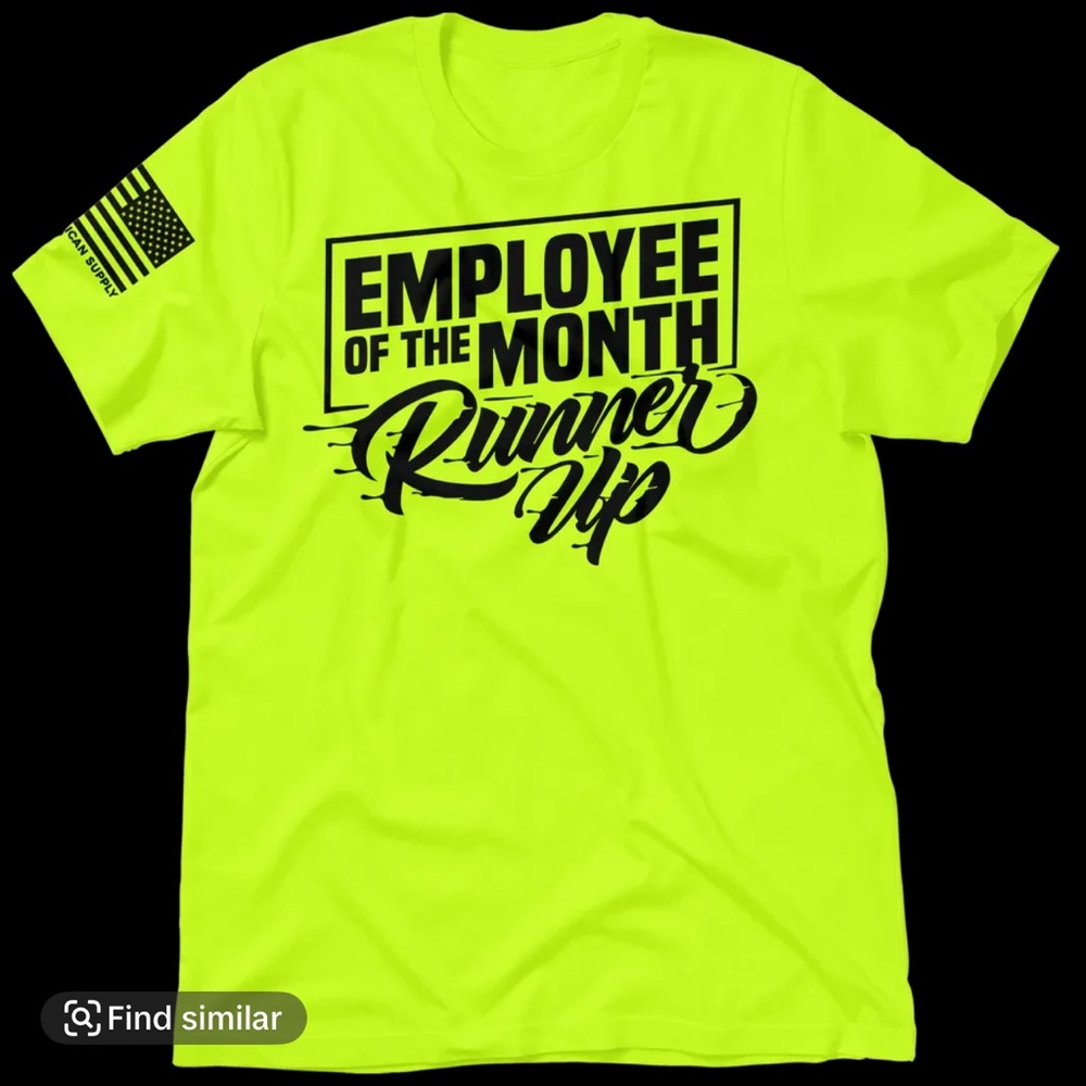 Green Short Sleeve Tee with Bold Graphic